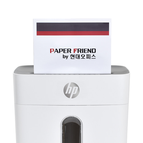 현대오피스 페이퍼프랜드,[W1508CC-K1] HP 문서세단기 + 오일페이퍼 / 소형 사무실 종이세절기 서류파쇄기